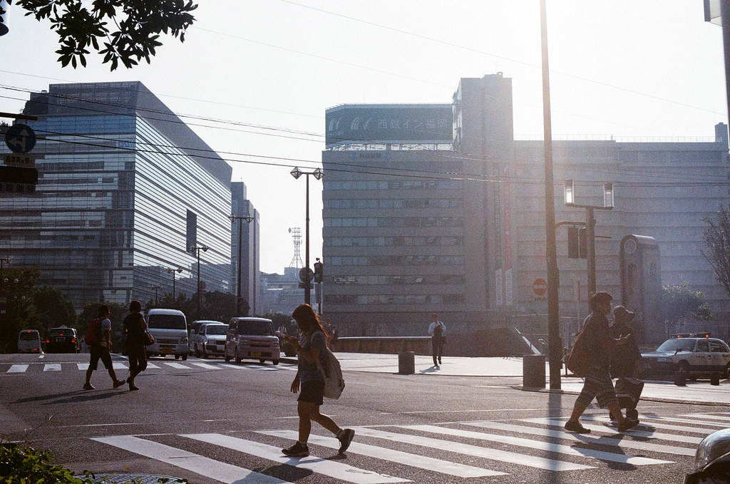中洲 福岡 Fukuoka 2015/09/04 黃昏陽光  Nikon FM2 / 50mm Kodak UltraMax ISO400 Photo by Toomore